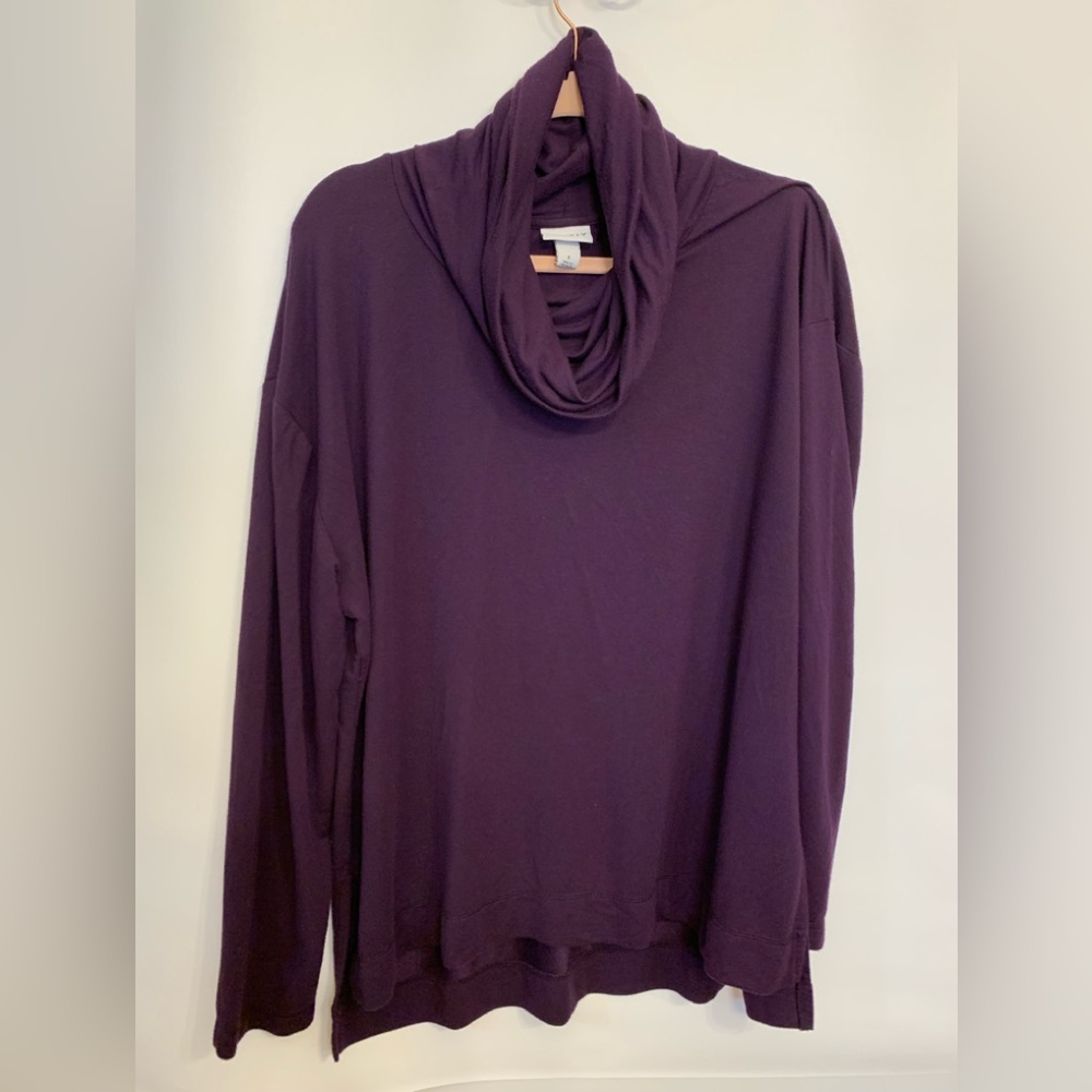 Beautiful purple cowl neck sweater. Size X